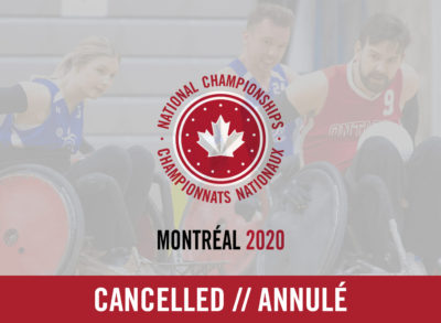 Annulation du Championnat canadien de rugby en fauteuil roulant de 2020