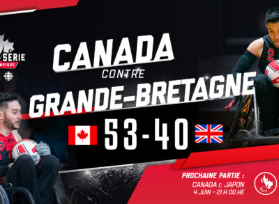 Le Canada se qualifie pour le match de championnat de la Coupe Canada de rugby en fauteuil roulant